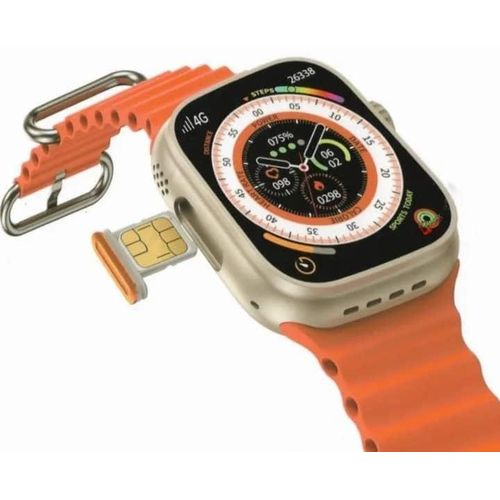 Smartbarry Premium C90 Ultra Smart Watch with 4G SIM Card, App Store Working, Google Maps, Facebook, YouTube, Android, Sports Features,Bluetooth Calling SIM Supported Extra Band- Multicolor