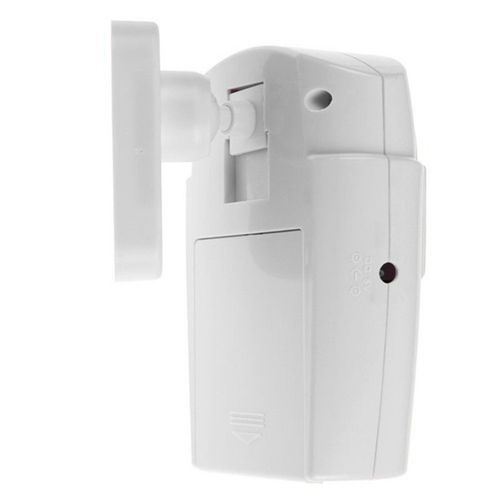 Wireless Remote Controlled Mini Alarm With IR Infrared Motion R Detector & 105dB Loud  For Home Security Anti-Theft - White