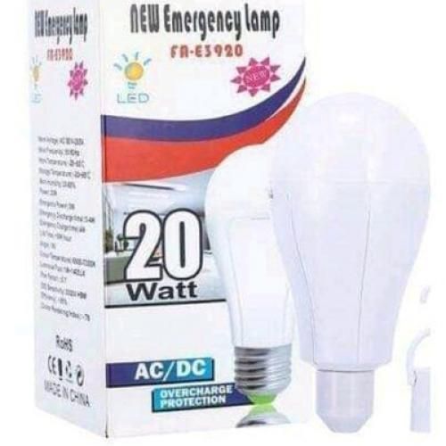 Smart Rechargeable Bulb Stay Lighting, 20W - White