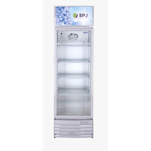 SPJ 400L Beverage Cooler Chiller Showcase Freezer- White..