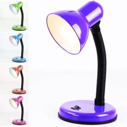 Flexible Reading Lamp Office Study Table Bedside Clip Desktop Light Lampshade