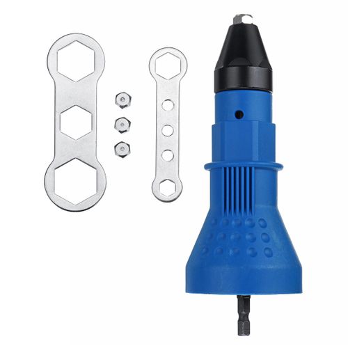 Electric Rivet Nut Wrench Riveting Tool Cordless Riveting Drill Adaptor Insert Nut Tool Riveting Drill Adapter