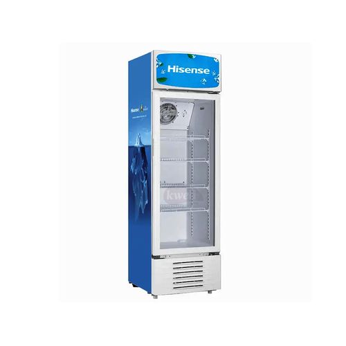 Hisense 300 Liter Single Display Cooler Vertical Display Chiller, Refrigerator - Blue 3Years Warranty