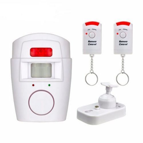 Wireless Remote Controlled Mini Alarm with IR Infrared Motion r Detector & 105dB Loud  For Home Security Anti-Theft