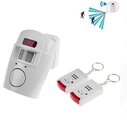 Wireless Remote Controlled Mini Alarm with IR Infrared Motion r Detector & 105dB Loud  For Home Security Anti-Theft