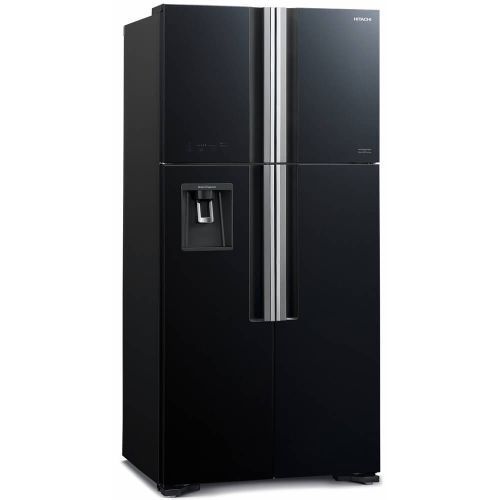 Hitachi French Door Refrigerator RW800 - 600L - Glass Black(1 YR WRTY)