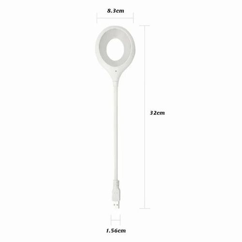 USB Intelligent Voice Control Mini Plug Light - White
