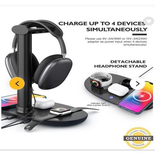Other Apple 4-In-1 Wireless Charger,-Black
