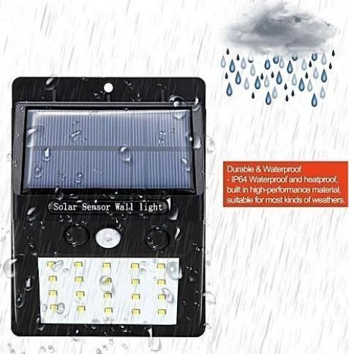 Outdoor Motion Sensor Lighting System-Black