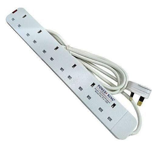 Power King King 6 Way Extension Cable - White