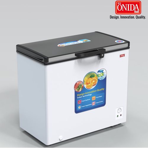 Onida Plus 420L Chest/ Deep Freezer – White & DAUL GREY (2YRs WRTY)