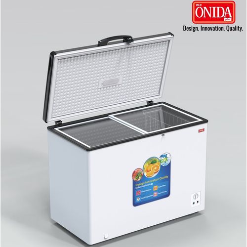 Onida Plus 420L Chest/ Deep Freezer – White & DAUL GREY (2YRs WRTY)