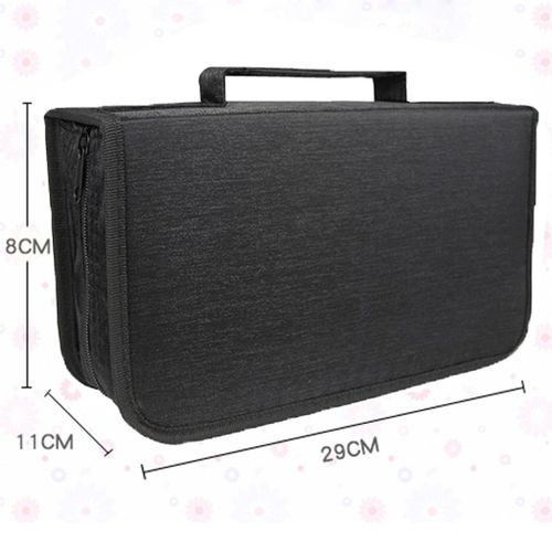 Flexible CD Organizer Wallet Holder DVD Carrying Case Bag For Black