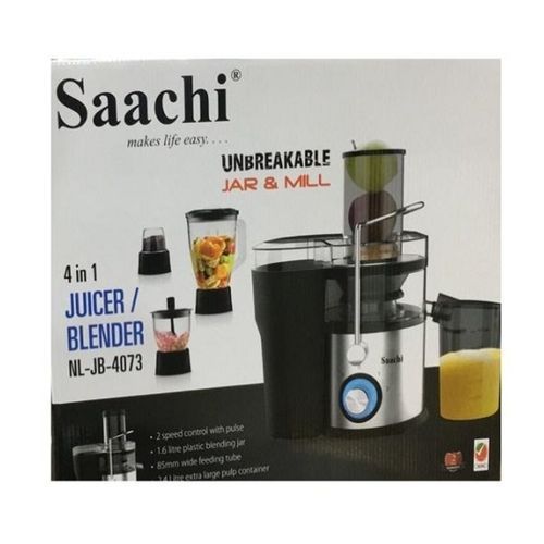 4 in one Juice Blender - Black, Silver