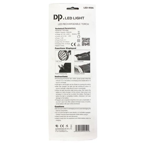 Dp Led Light Torch  - Black