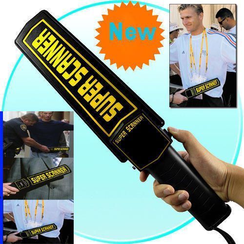 Security Hand Held Metal Wand Scanner Detector - Black