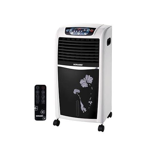 Sonashi 7 Liters Air Cooler With 3 Speeds Digital Display And Remote Control-Multicolour