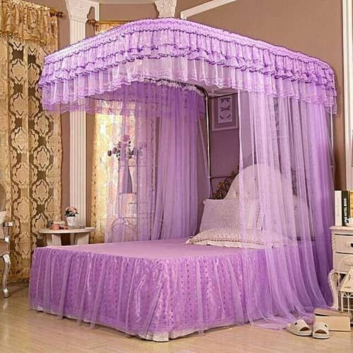 5&times;6 Railed Mosquito Net - Purple