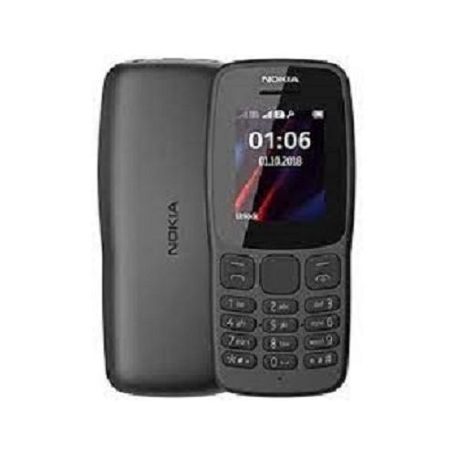 Nokia 106-1.77" Dual SIM FM Radio 800MAH Battery- Black