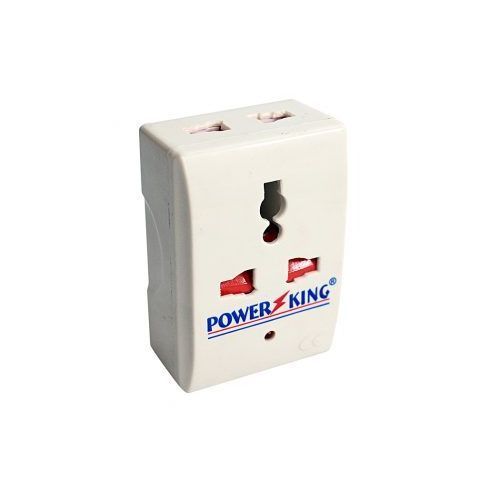 Power King Universal Multi-Plug Adaptor - White