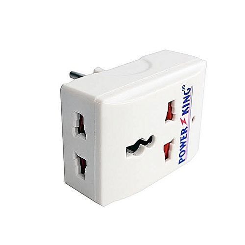 Power King Universal Multi-Plug Adaptor - White
