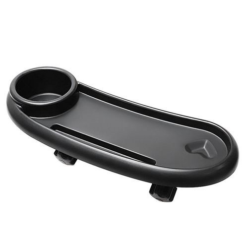 Universal Baby Stroller Tray Safe ABS Material 360 Degree Rotating Tray for Kids Eating or Playing,Black NO5242