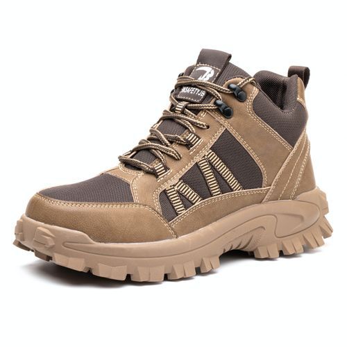 Safety Shoes Steel Toe Work Boots Fabric Upper Anti-Smash Anti-Puncture