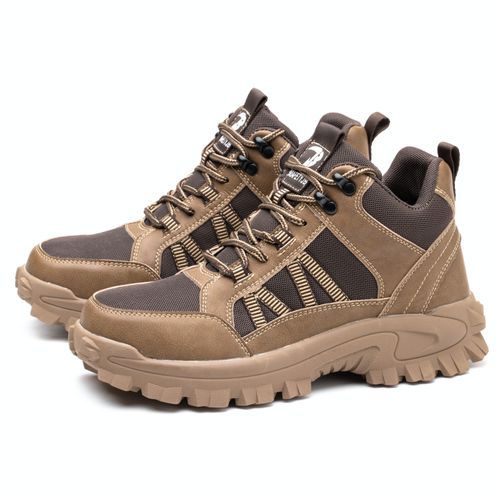Safety Shoes Steel Toe Work Boots Fabric Upper Anti-Smash Anti-Puncture