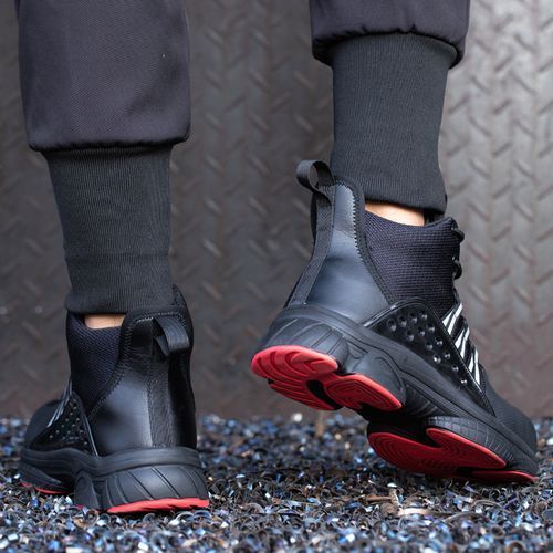Lightweight Safety Shoes Men Work Sneakers Work Boots-Black