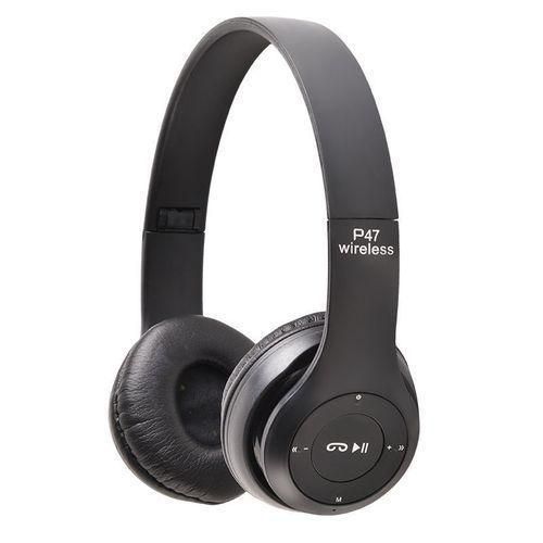 P47 Wireless Bluetooth Headphone Black color may valley