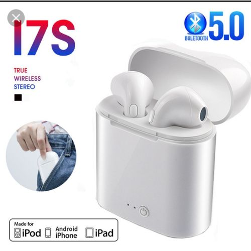 I7Pro Pure Sound Wireless Music Pro Ear Pods- White