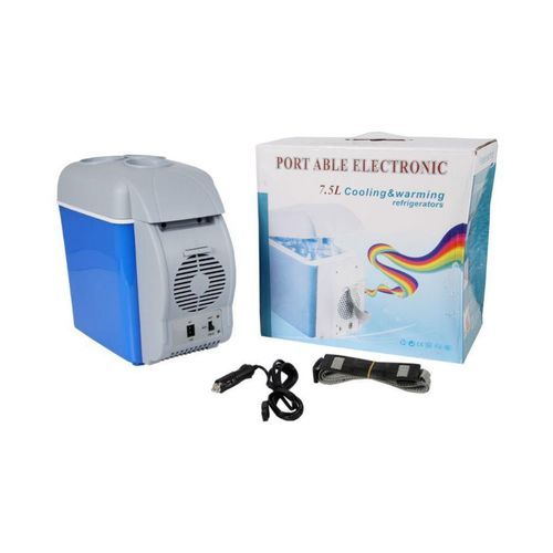 Portable Car Cooling and Warming Refrigerator, 7.5L,Blue.