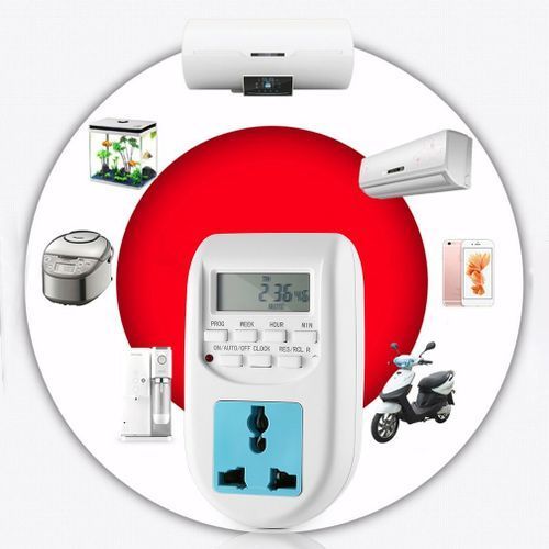 Timed Socket, Smart Digital Socket, Energy Saving, Suitable For Household Equipment - White
