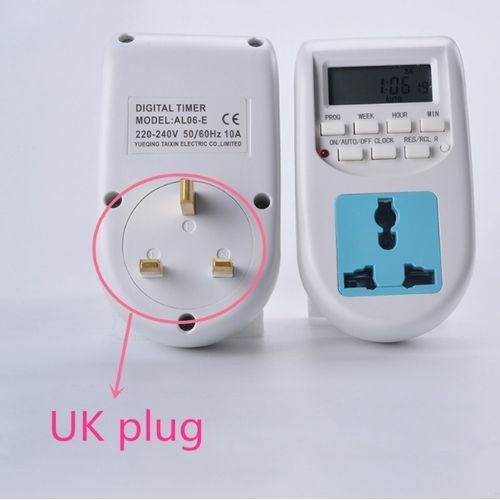 Timed Socket, Smart Digital Socket, Energy Saving, Suitable For Household Equipment - White