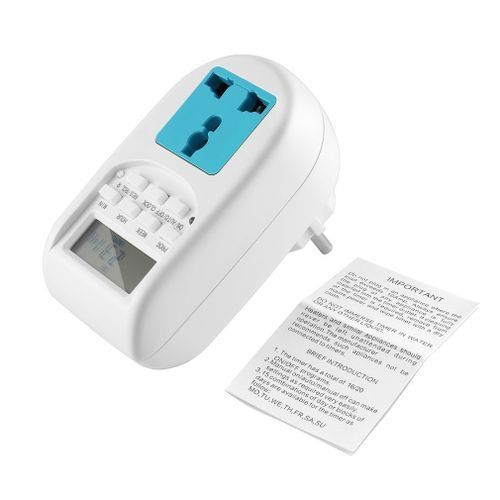 Timed Socket, Smart Digital Socket, Energy Saving, Suitable For Household Equipment - White
