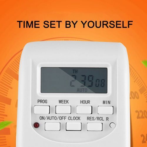 Timed Socket, Smart Digital Socket, Energy Saving, Suitable For Household Equipment - White