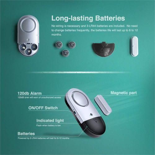 Wireless Door Sensor Alarm, Home, Hotel, Anti-theft Alarm