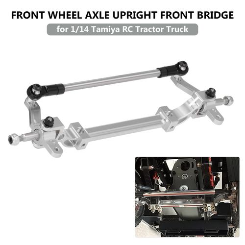 Front Wheel Axle Upright Front Bridge for 1/14 Tamiya Tractor Truck RC Climber Trailer NO5140