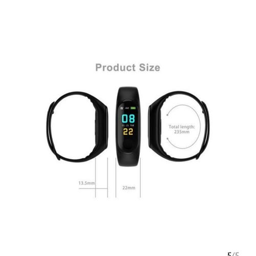 Black Smart Hand Work Out Watch - Black