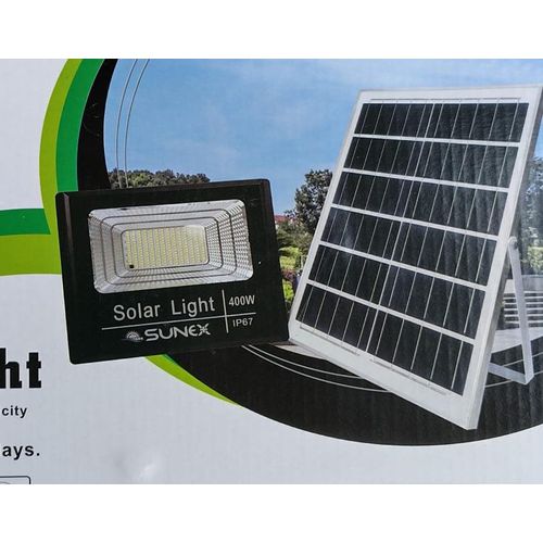 Sunex 400w Outdoor Lighting Solar Lighting-Black