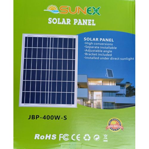 Sunex 400w Outdoor Lighting Solar Lighting-Black