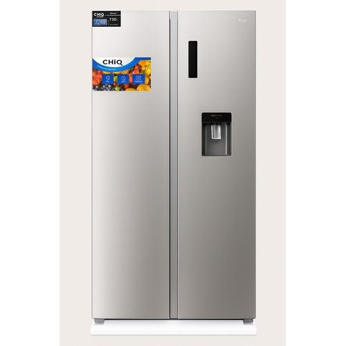 Chiq 680 Liters SIDE BY SIDE Refrigerator With Water Dispenser Black