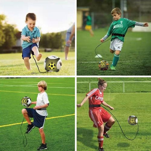 Football Trainer Solo Practice Training Strap Adjustable Throw Kick Volleyball Rugby Training Strap Skill Improving NO5138