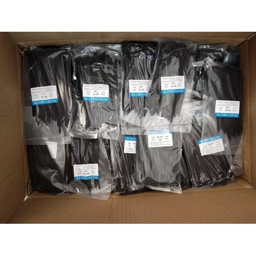 100 Pieces Strong Nylon Zip Ties, Reusable Black Large