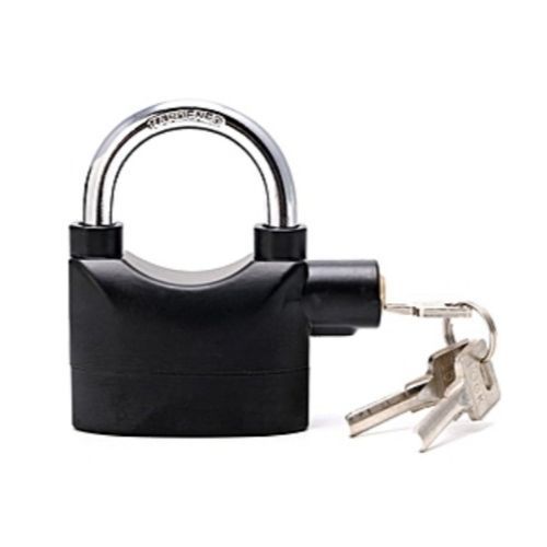 Security Alarm Padlock - Silver,Black
