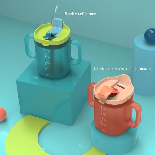 Children Scale Milk Cup Silicone Straw Design Suitable for Children Baby NO5288