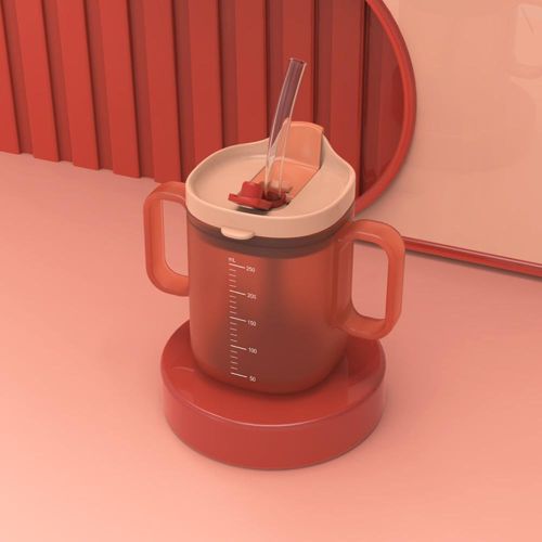 Children Scale Milk Cup Silicone Straw Design Suitable for Children Baby NO5288