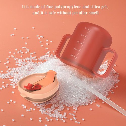 Children Scale Milk Cup Silicone Straw Design Suitable for Children Baby NO5288
