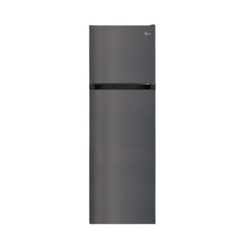 Roch 330 Liters Double Door Top Freezer Defrost Fridge &ndash; Inox(2YRS WRTY)