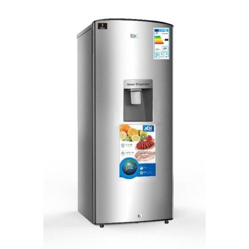 ADH 260L Single Door  Stainless Refrigerator With Water Dispenser - Silver.